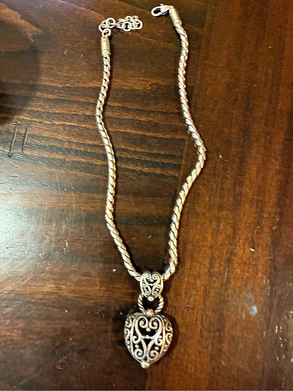 Brighton Contempo Convertible Locket Necklace Silver
